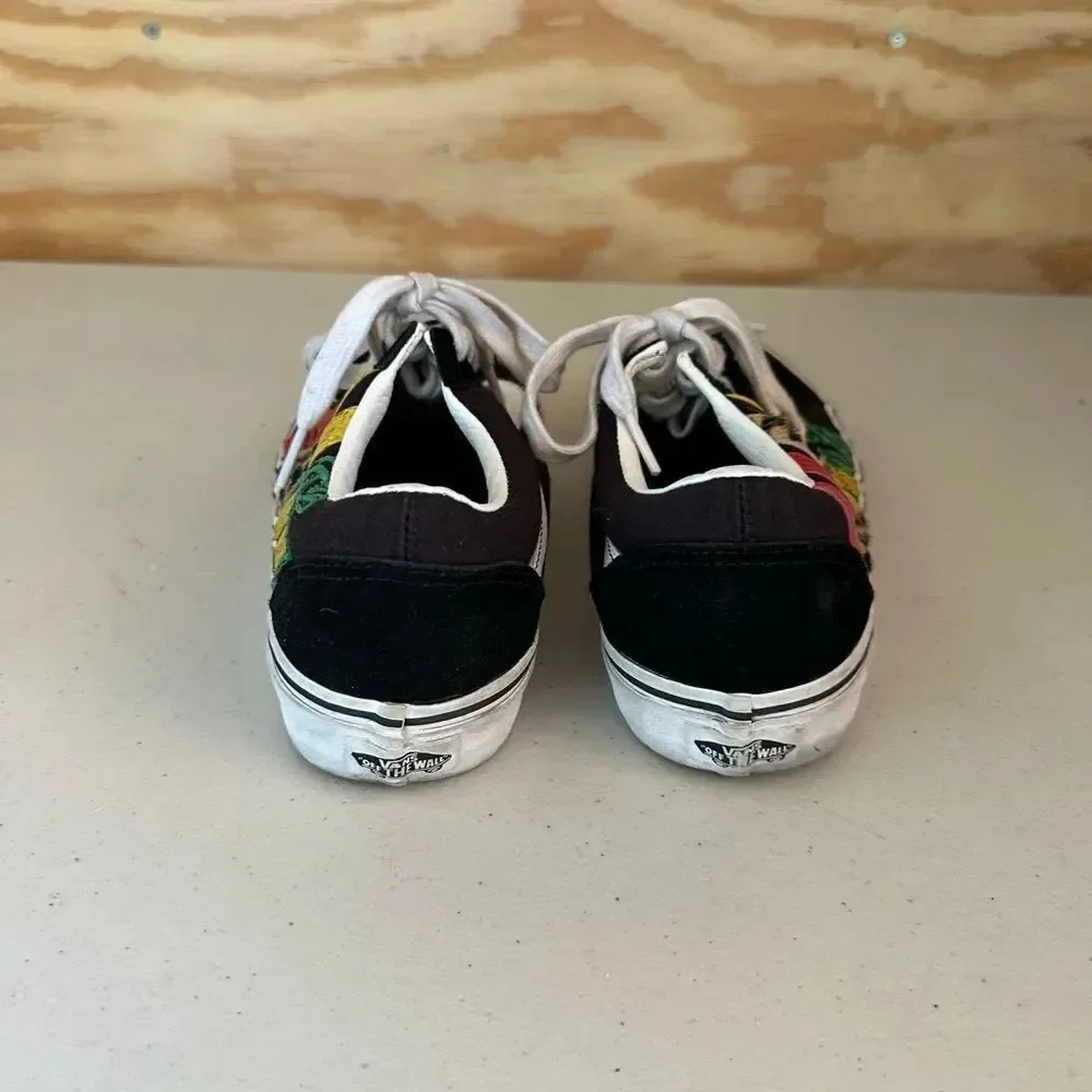 Vans Women's Black and Multicolor Sneakers